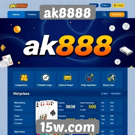 Interface do usuário do site ak8888 é intuitiva